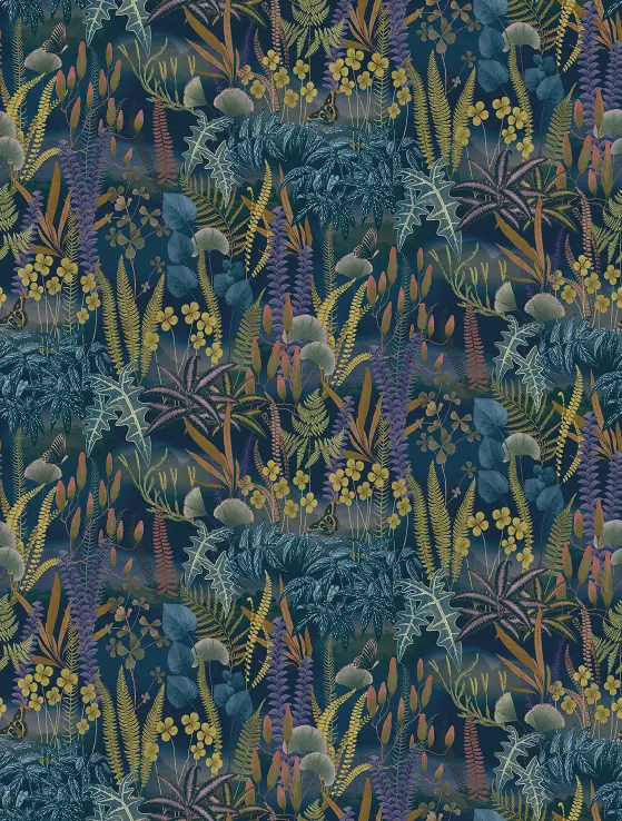 Feature Walls Vegetation blue 212x280cm