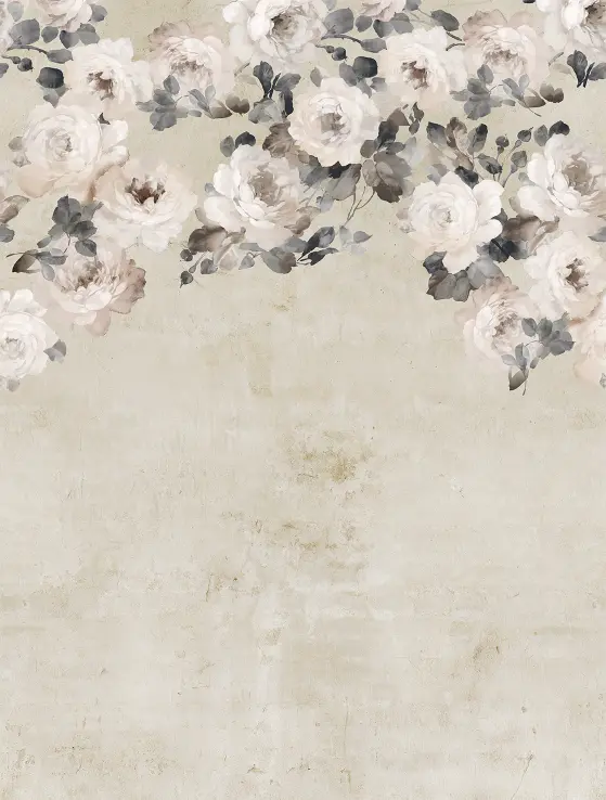 Feature Walls Flowers beige 212x280cm