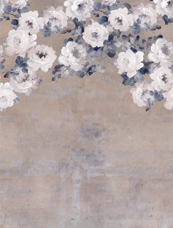 Feature Walls Flowers taupe 212x280cm