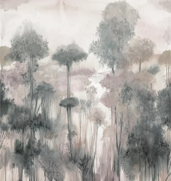 Feature Walls Watercolor taupe 265x280cm