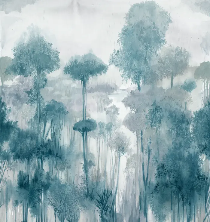 Feature Walls Watercolor blue 265x280cm