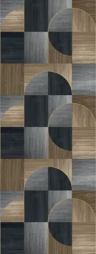 [12FW4012.4] Feature Walls Wd Circles blue 106x280cm