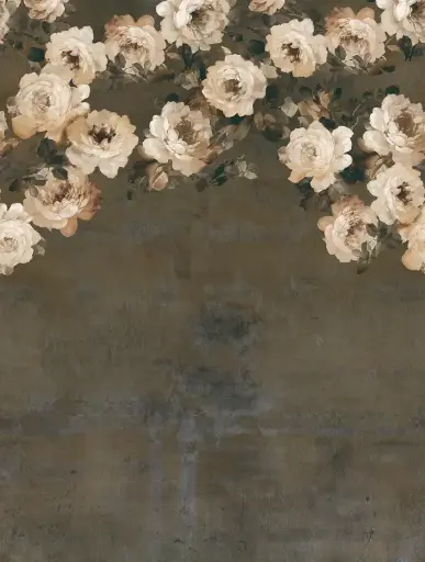 [12FW4023.5] Feature Walls Flowers bronze 212x280cm