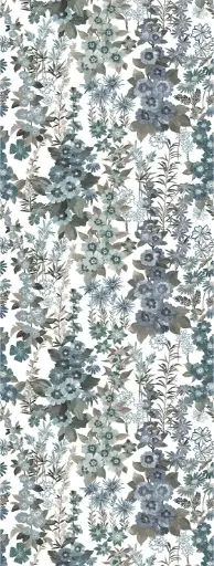 [12FW4025.4] Feature Walls Flora white blue 106x280cm