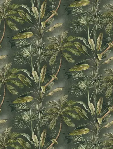 [12FW4030.2] Feature Walls Palms d. grey 212x280cm