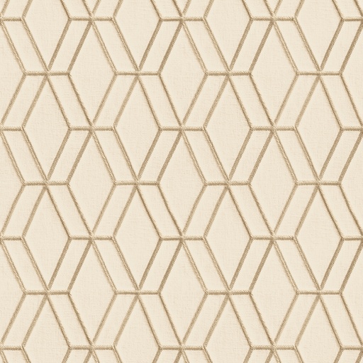 [38DE120063] Behang Wallstitch/BS1 hexagonal beige